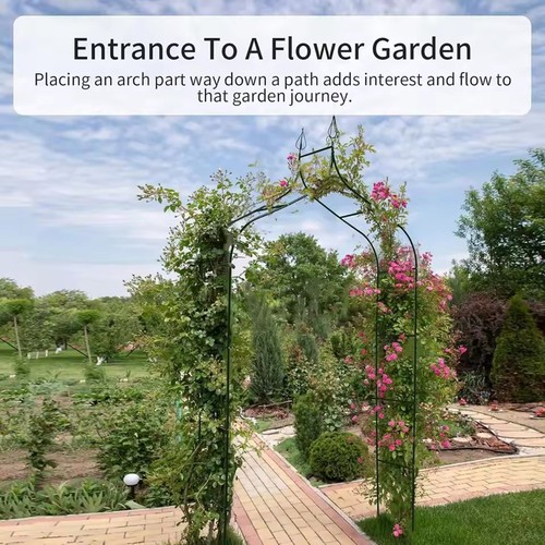 Garden arch metal frame - 2.5m,
