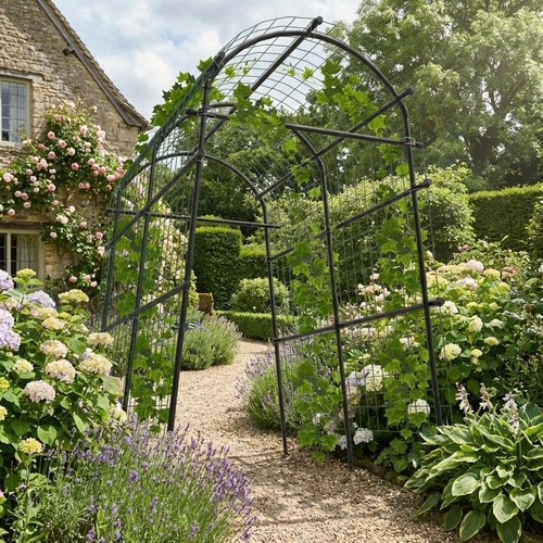Extra tall 230cm metal garden - extra,