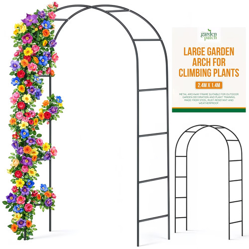 Large metal garden arch - metal,