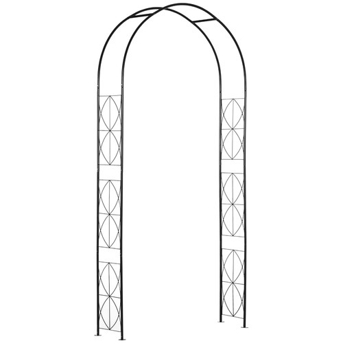 Black garden arch - garden,