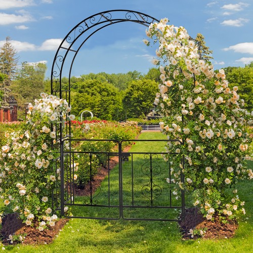 7ft metal garden - garden, arch