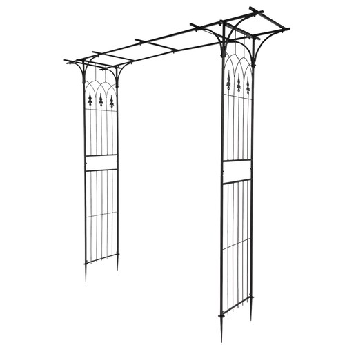 Outdoor metal garden arch - garden,
