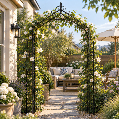Large garden arch - garden, trellis