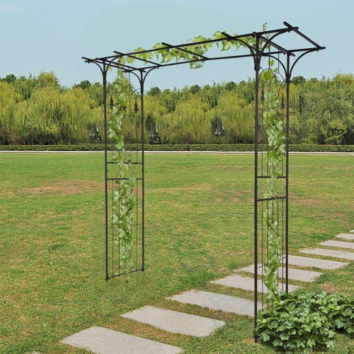 Metal garden gate wedding - gate, rose