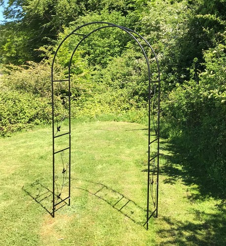 Metal garden arch black - arch,