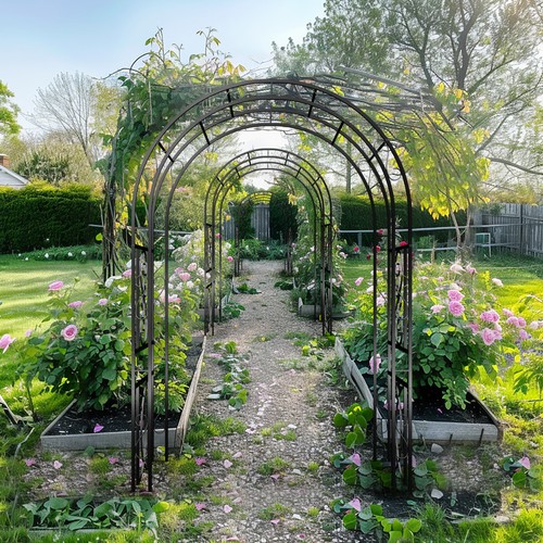 Romantic metal garden arch - romantic,