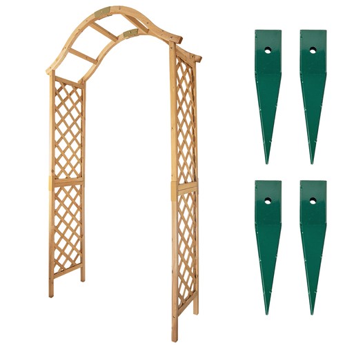 Wooden garden arch trellis - garden,