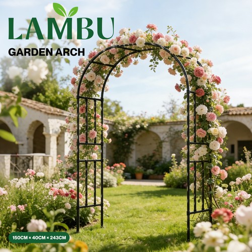 Lambu metal garden arch - metal,