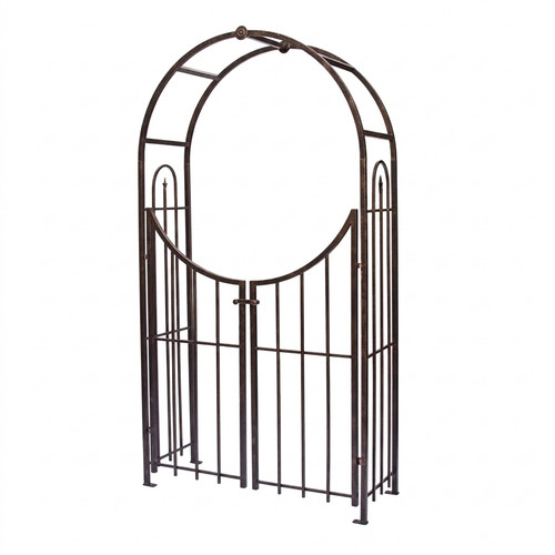 Black metal garden arch - metal,